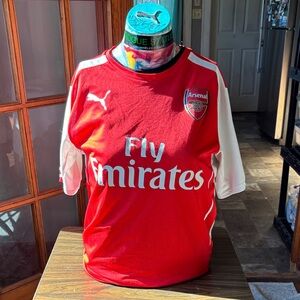 Puma Arsenal Red and White Soccer Jersey
